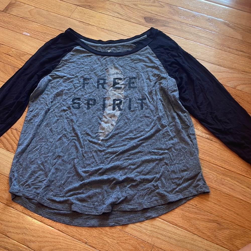 American eagle quarter sleeve shirt